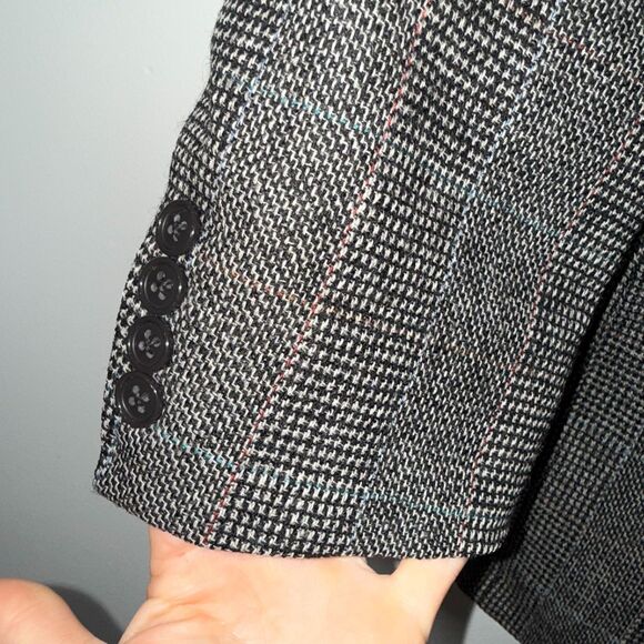Chrisian Dior Monsieur Pure Wool Plaid Blazer - Black/White/Blue/Red 41S - Picture 4 of 9